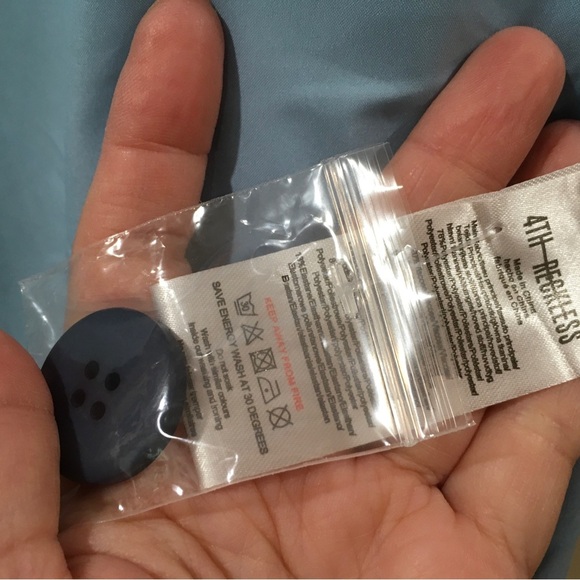 4th Reckless Women S Blue Peak Collar Long Sleeve Oversize Blazer Jacket New - Picture 5 of 10